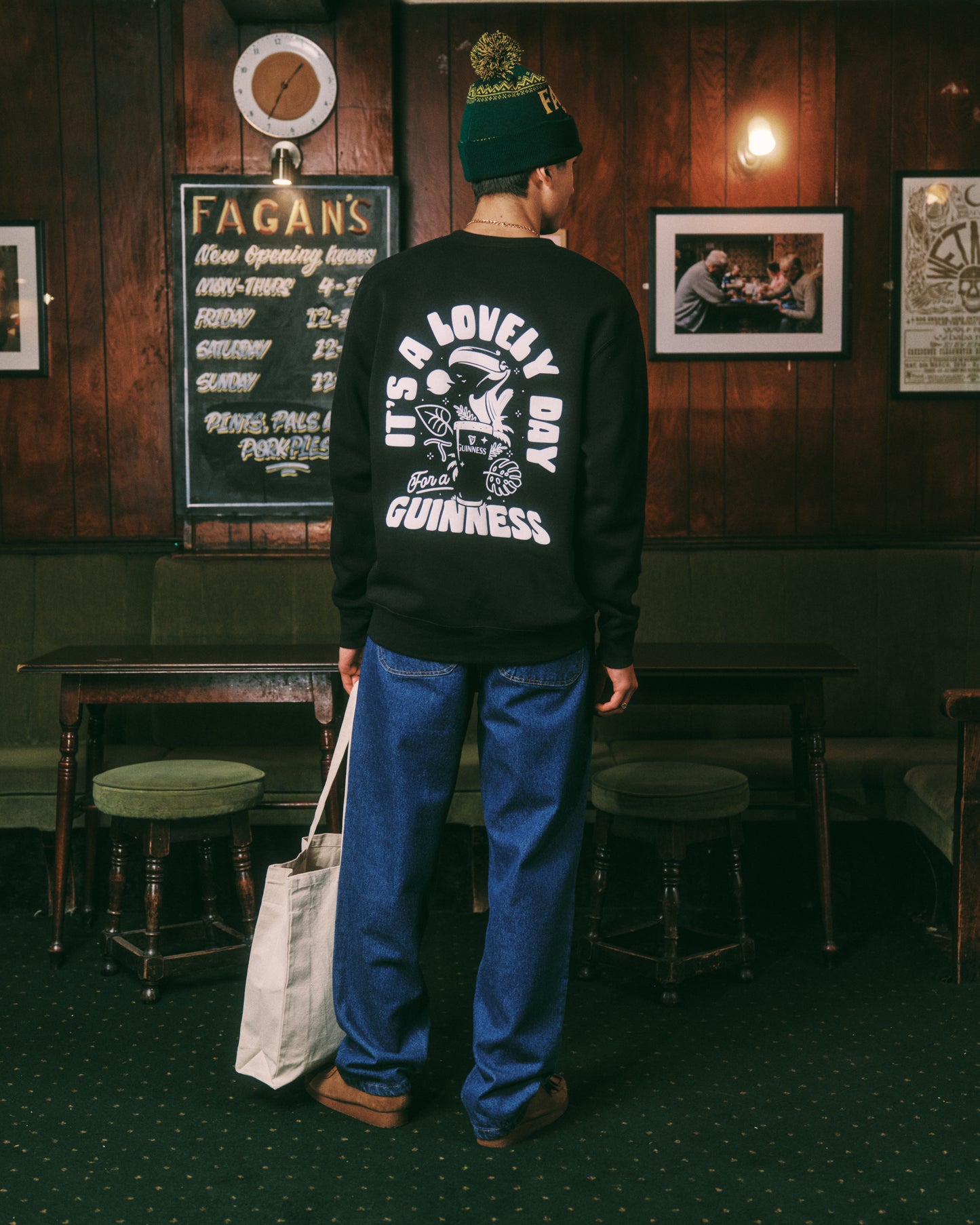 Guinness x UN:IK 'Jungle' Sweater - Black