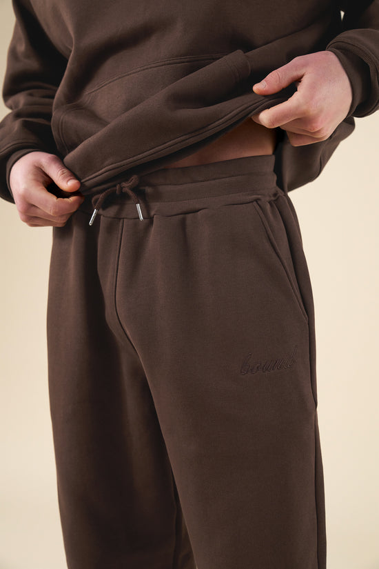 bound Sustain Heavy Joggers - Cocoa Brown