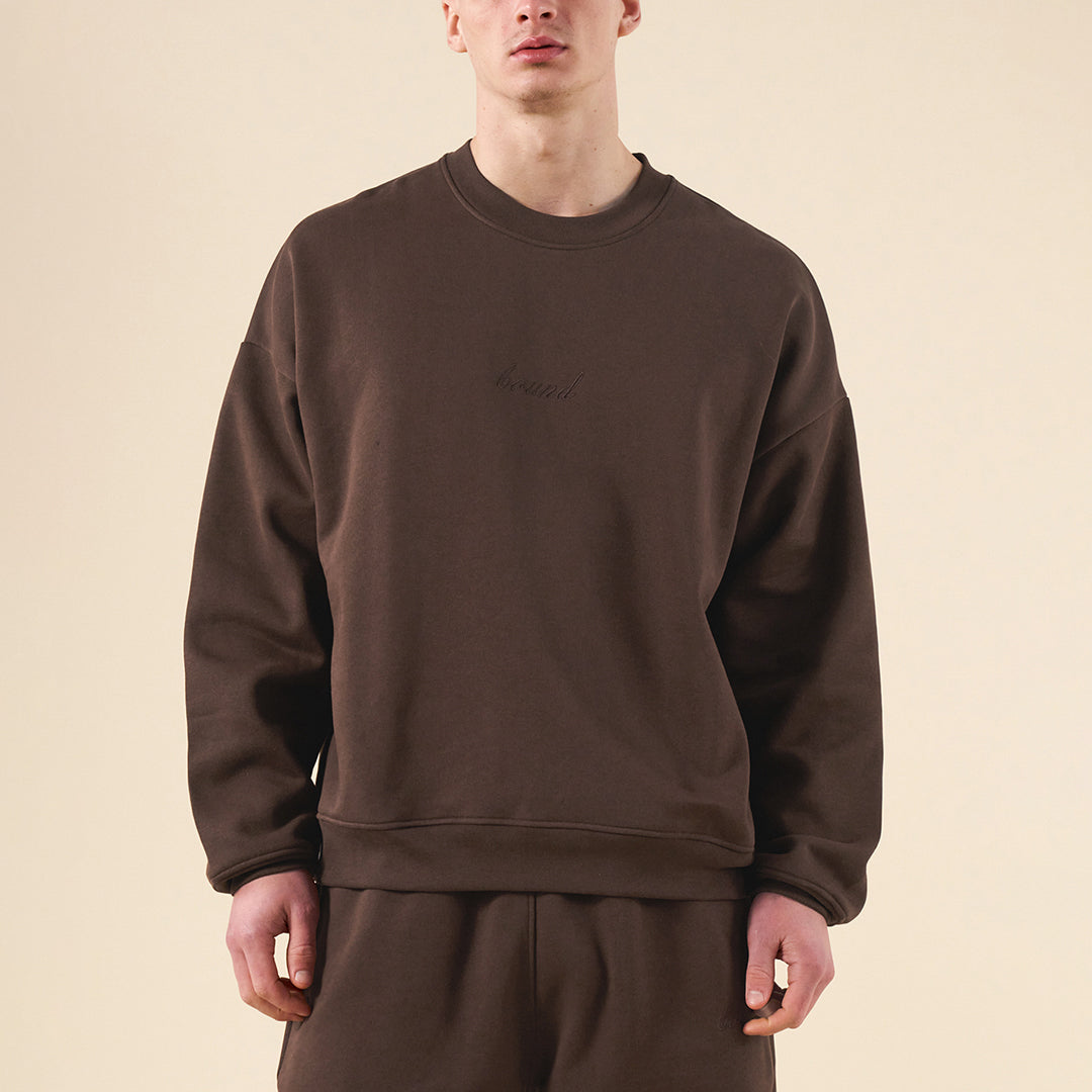 bound Sustain Heavy Sweater - Cocoa Brown