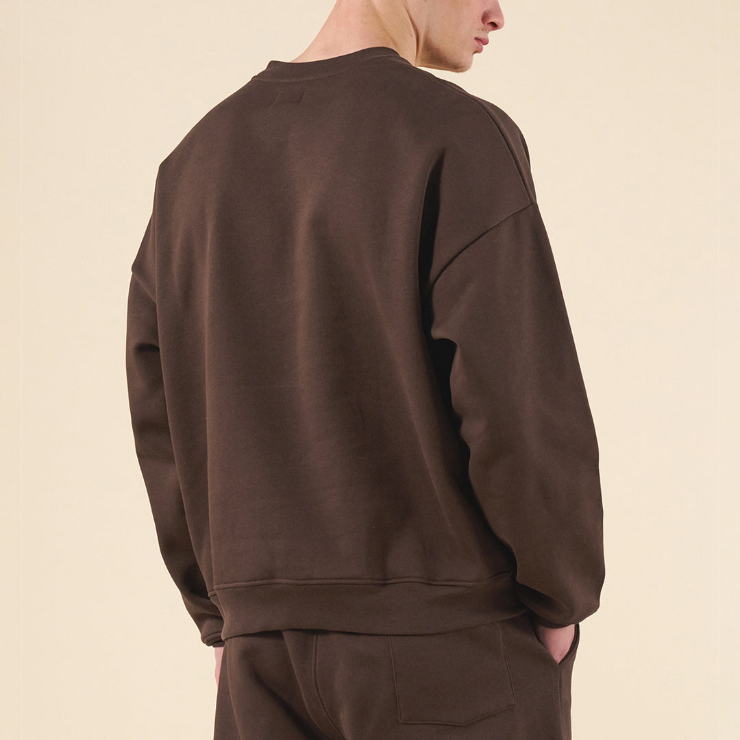 bound Sustain Heavy Sweater - Cocoa Brown