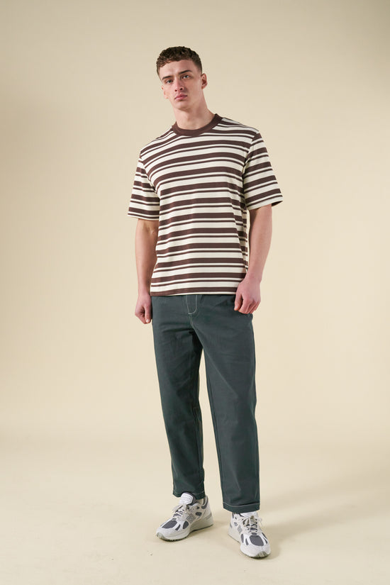 bound Contrast Ripstop Canvas Trouser - Mid Green