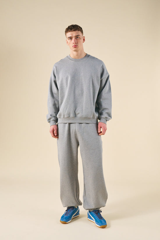 bound Sustain Heavy Sweater - Heather Grey