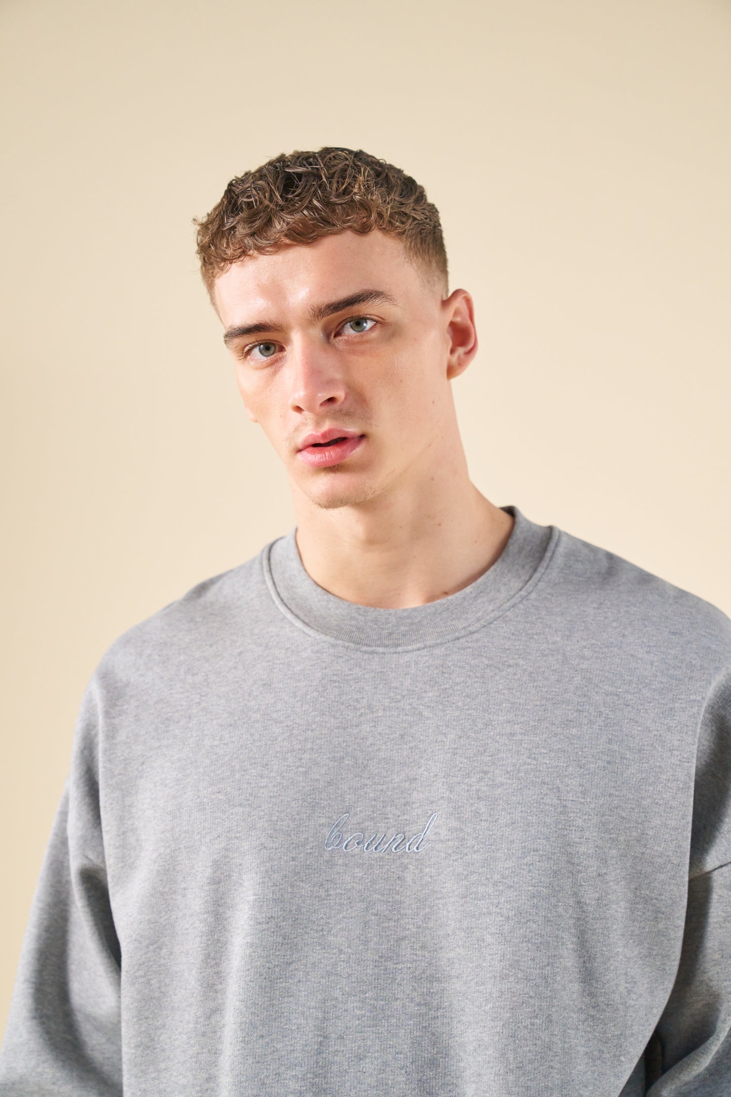 bound Sustain Heavy Sweater - Heather Grey