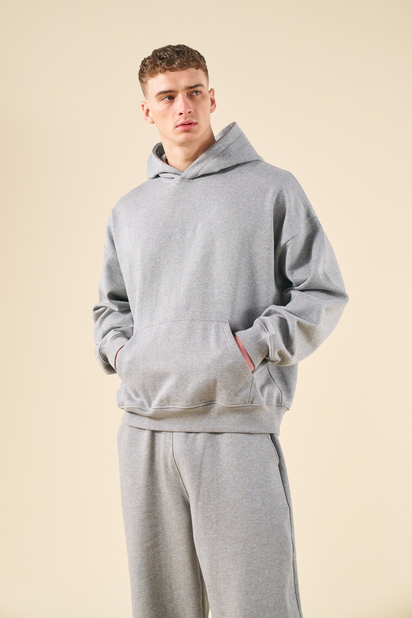 bound Sustain Heavy Hoodie - Heather Grey