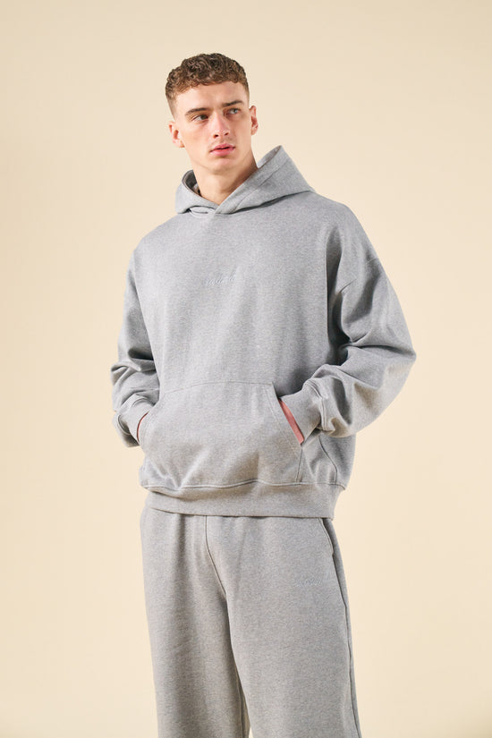 bound Sustain Heavy Hoodie - Heather Grey