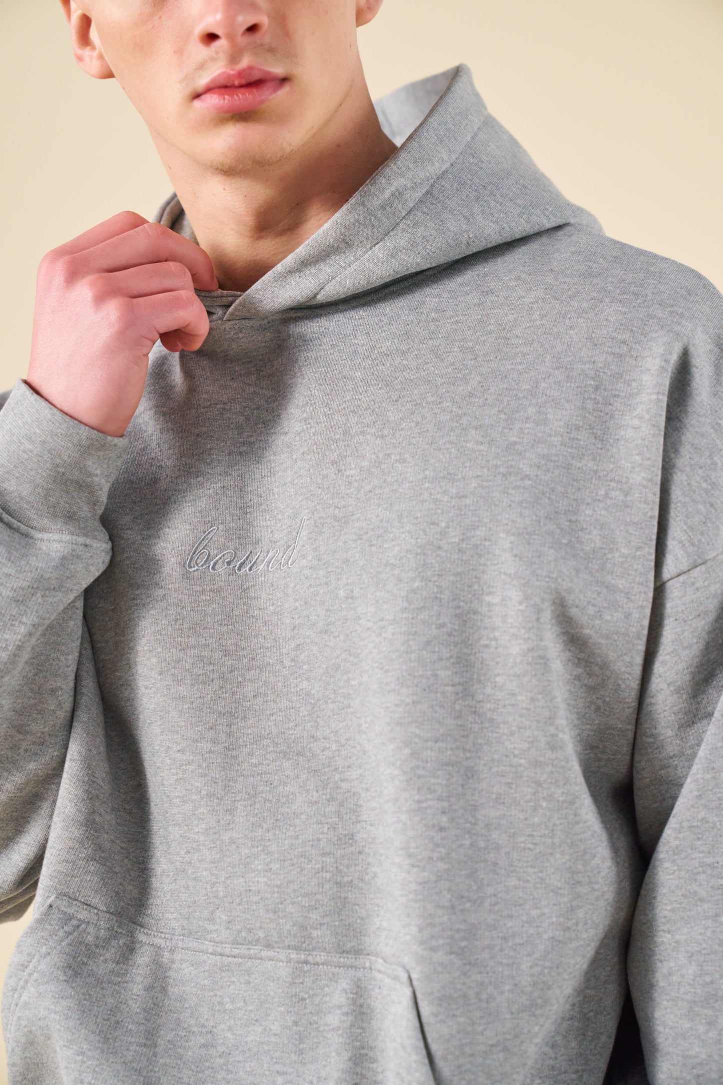 bound Sustain Heavy Hoodie - Heather Grey