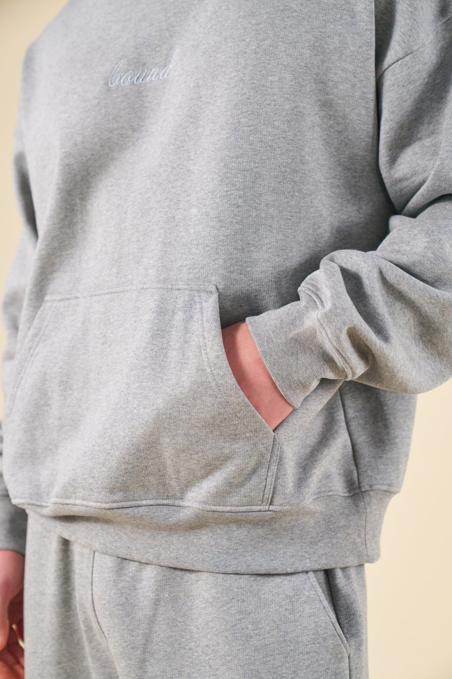 bound Sustain Heavy Hoodie - Heather Grey