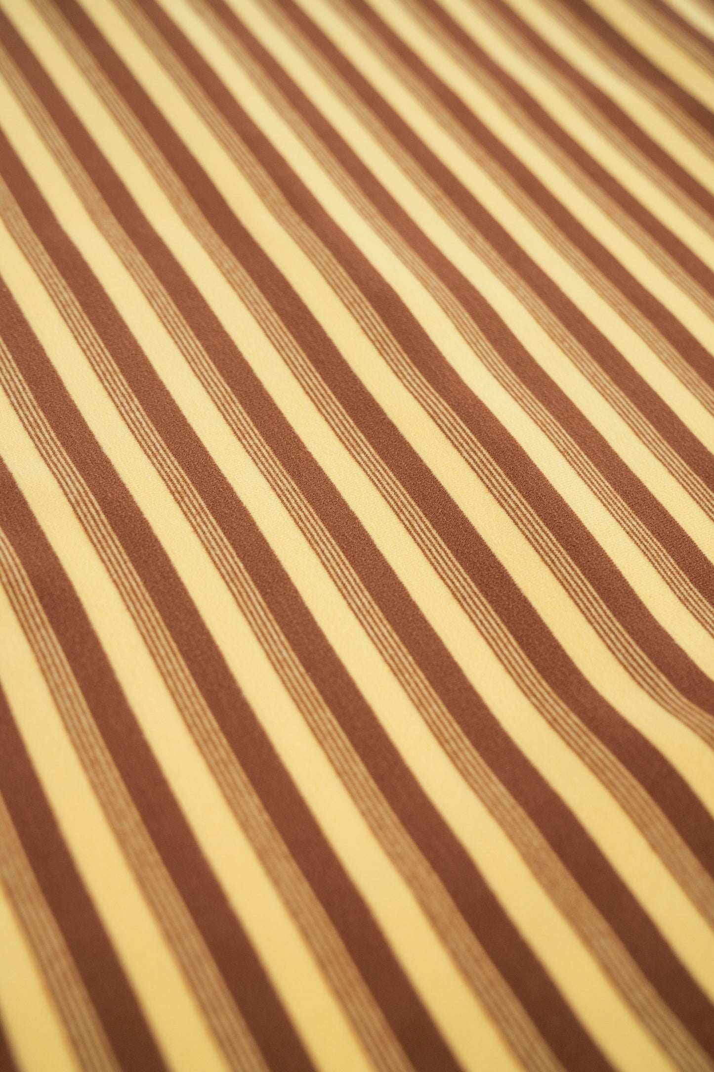 bound Peached Stripe Tee - Brown & Yellow