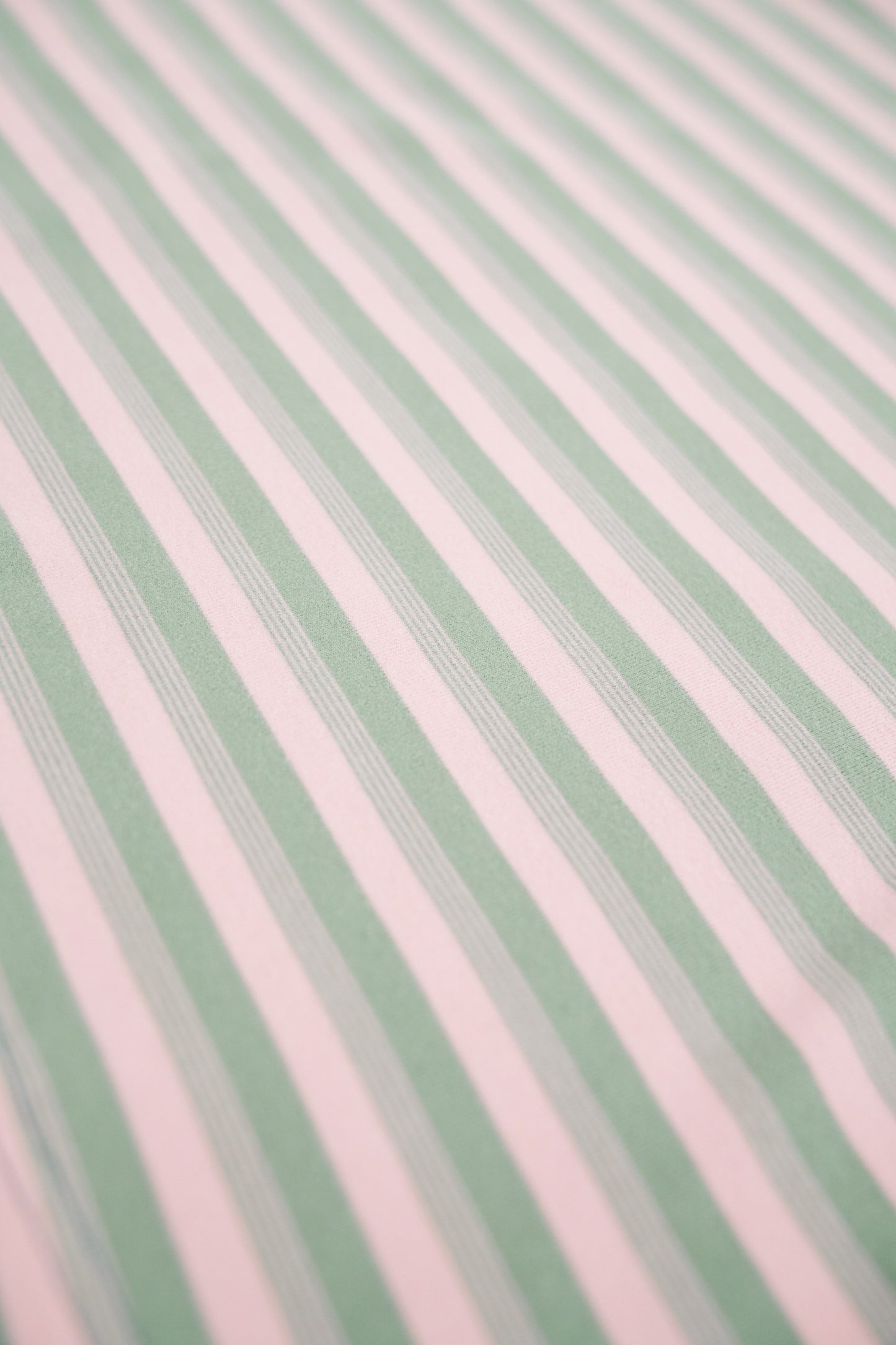 bound Peached Stripe Tee - Pink & Green