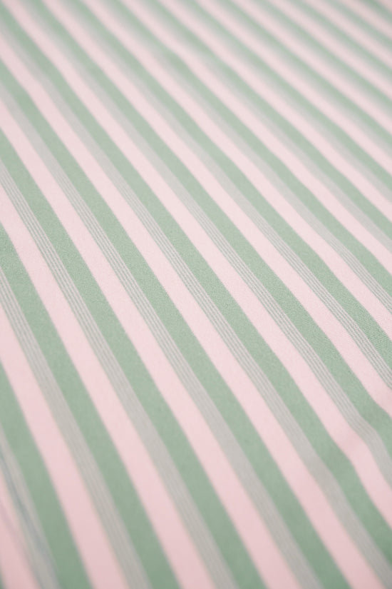 bound Peached Stripe Tee - Pink & Green
