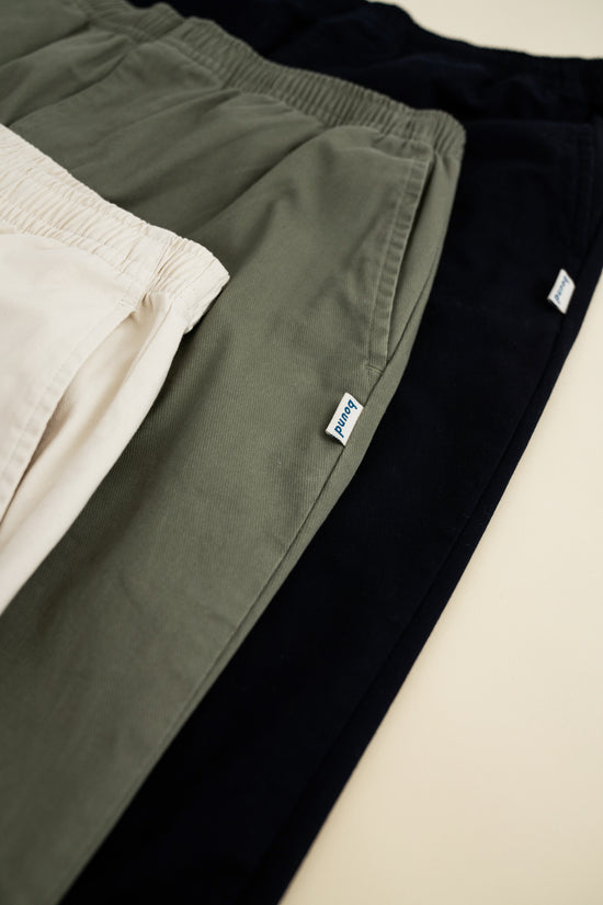 bound William Staple Cotton Trousers - Olive