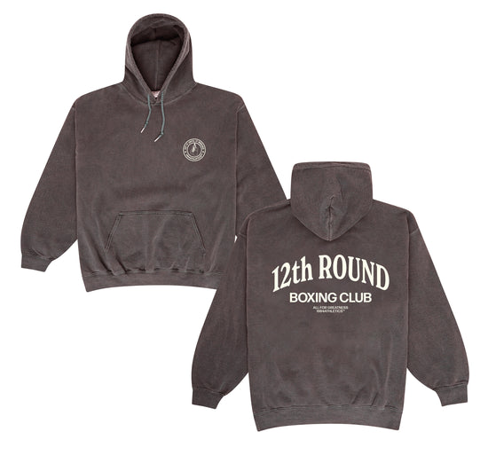 Vice 84 *10 Years Of* '12th Round' Hoodie - Vintage Washed Brown