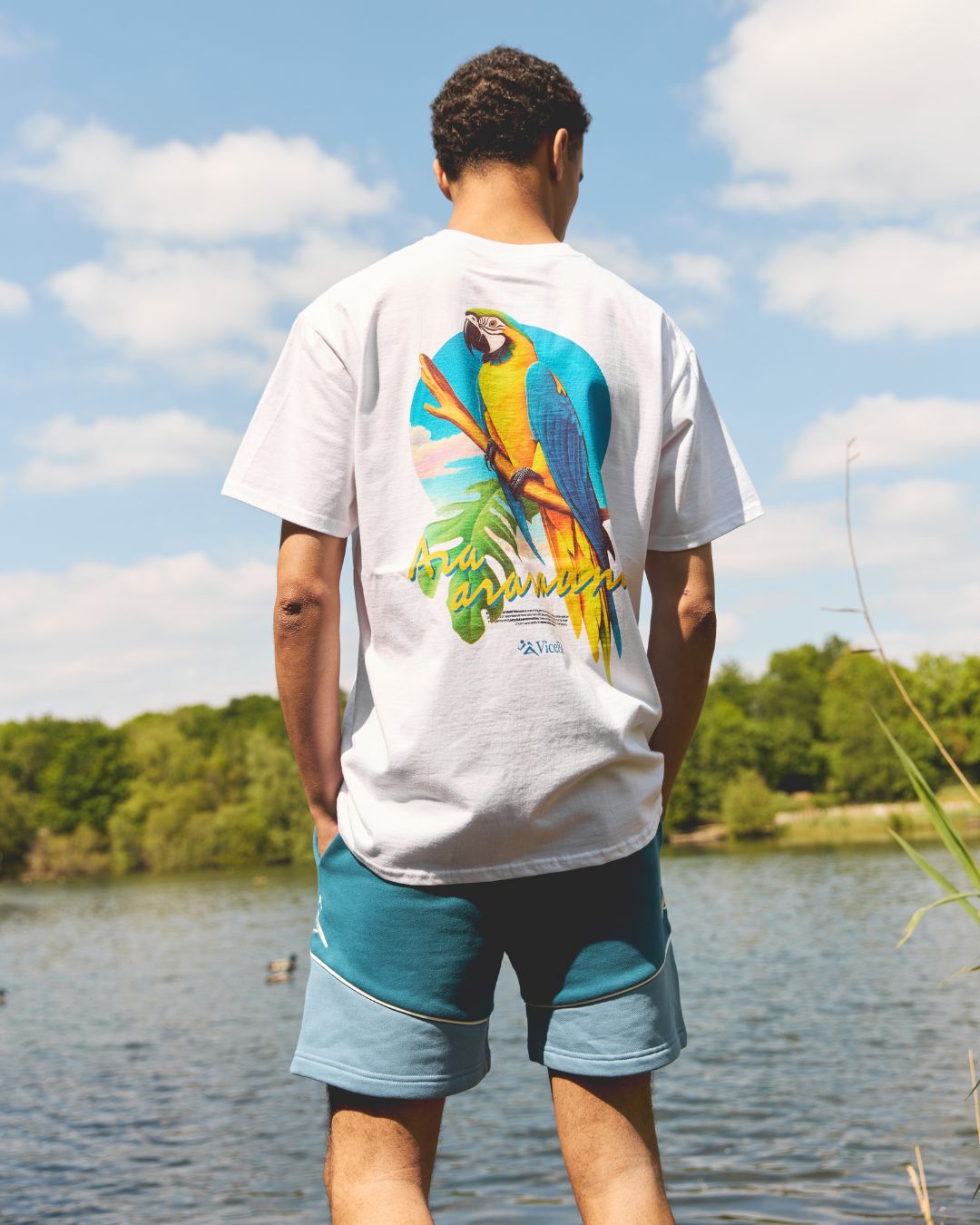 Vice 84 'Parrot' Tee - White
