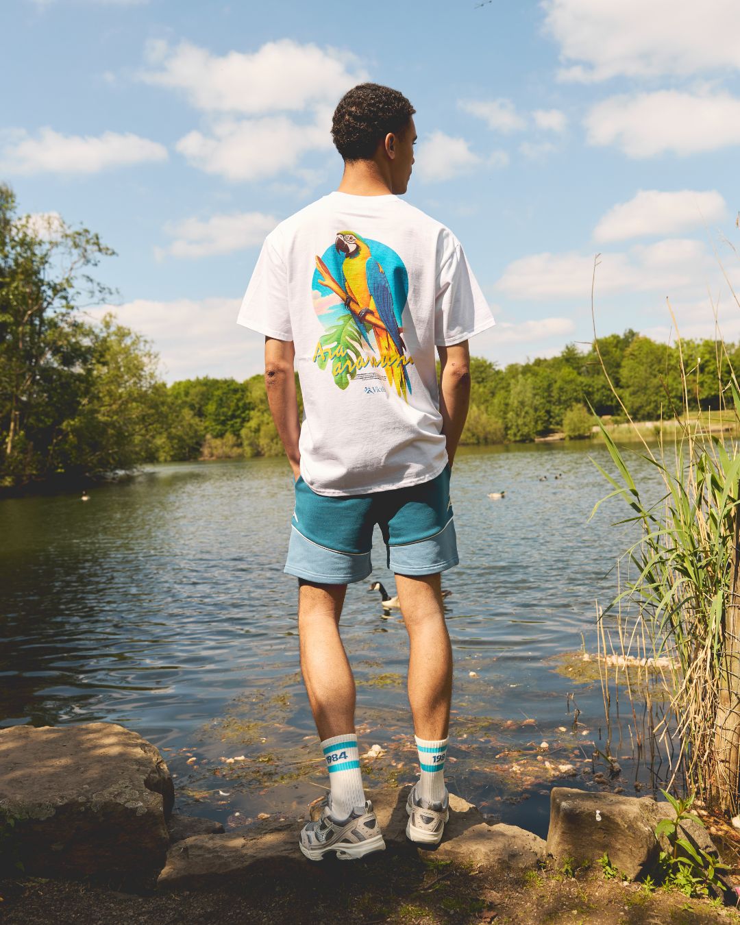 Vice 84 'Parrot' Tee - White