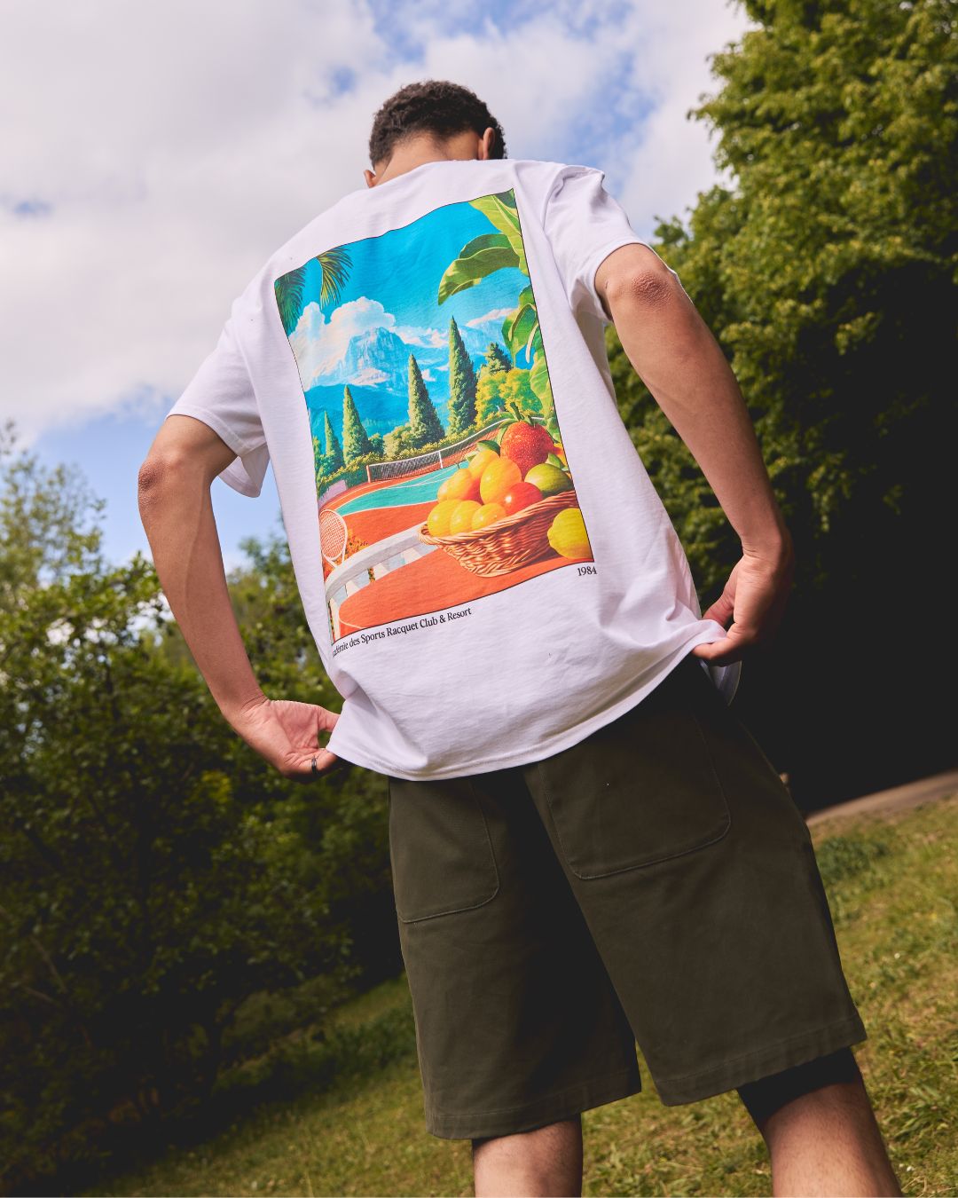 Vice 84 'Racquet Club' Tee - White