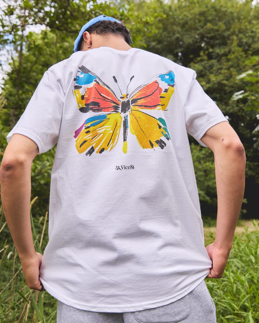 Vice 84 'Butterfly' Tee - White