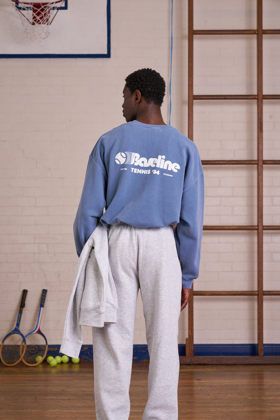 Vice 84 *10 Years Of* 'Baseline' Sweater - Vintage Washed Mid Blue