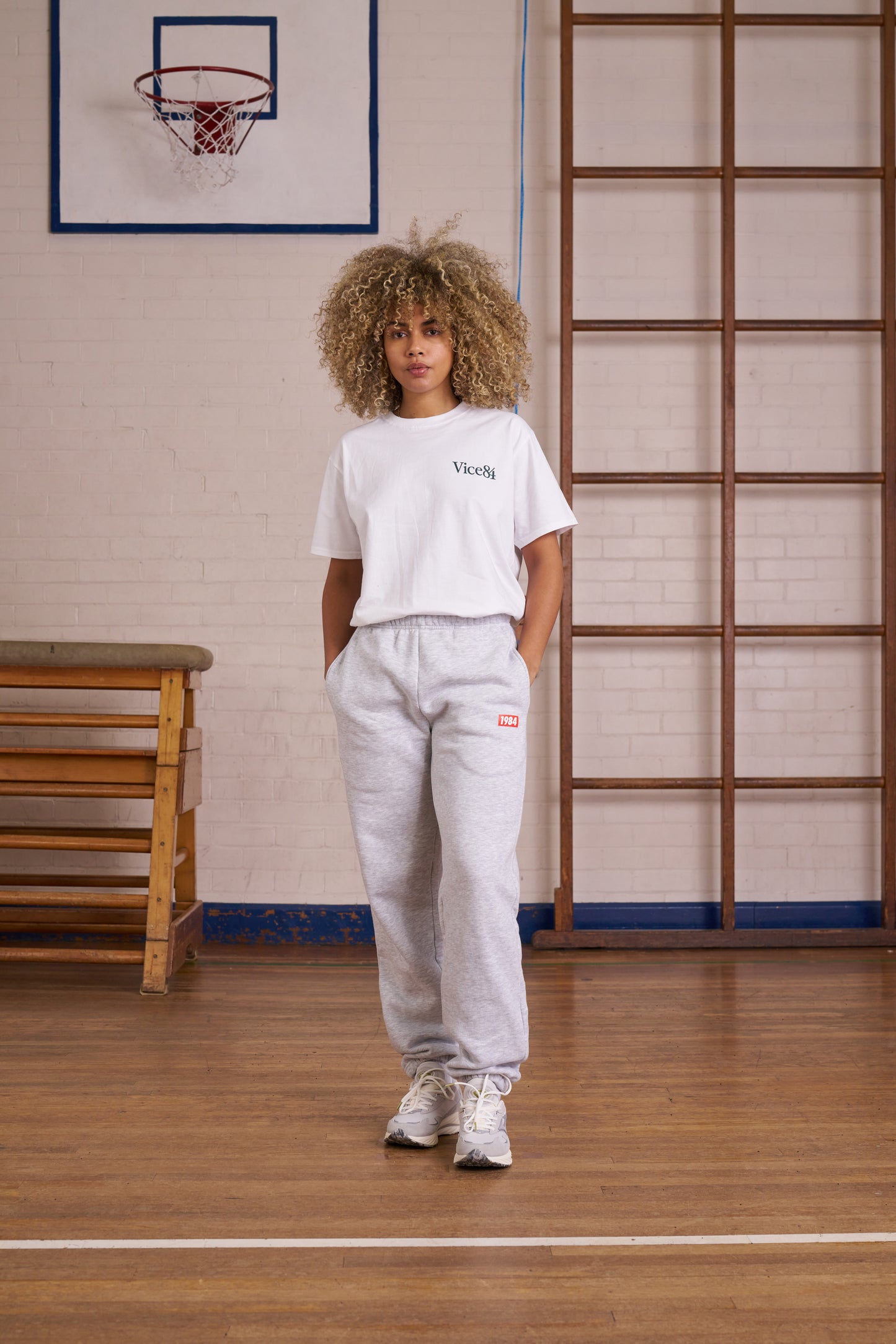 Vice 84 *10 Years Of* 'Physical Education' Joggers - Ash Grey
