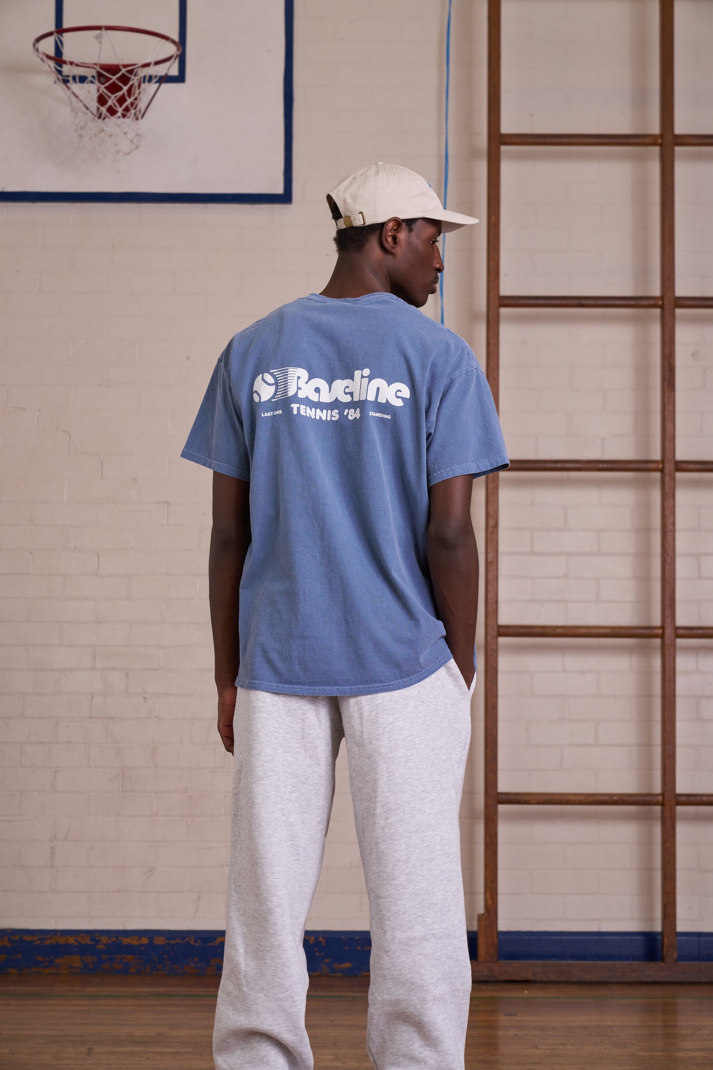 Vice 84 *10 Years Of* 'Baseline' Tee - Vintage Washed Blue