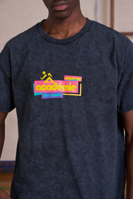 Load image into Gallery viewer, Vice 84 *10 Years Of* &amp;#39;Retro Runner&amp;#39; Acid Wash Tee - Black
