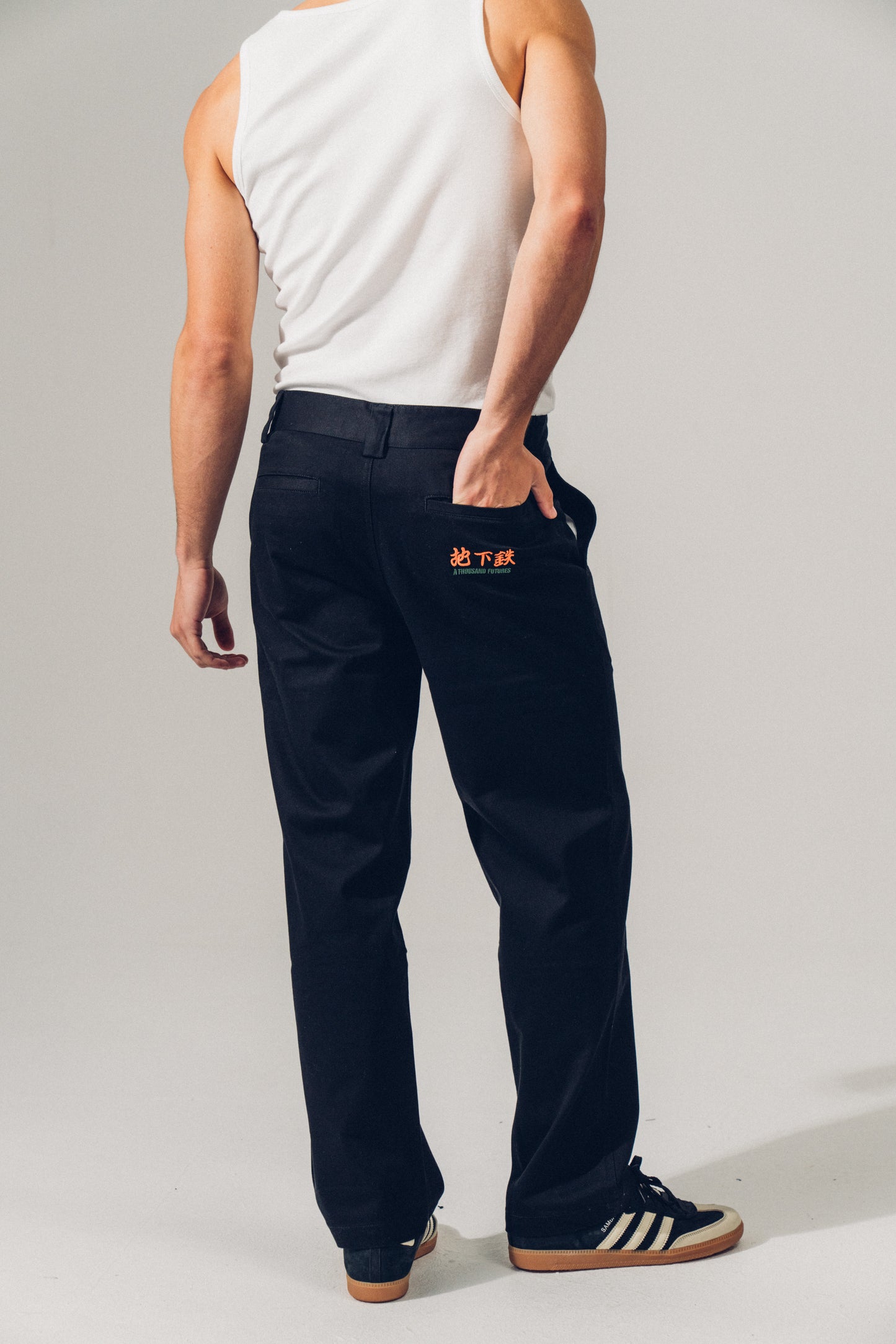 A Thousand Futures 'Lucky' Work Trouser - Black