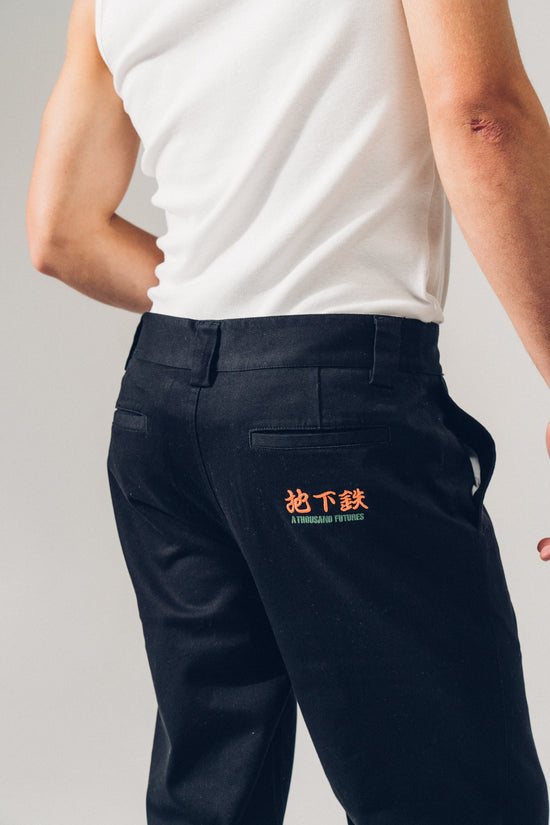 A Thousand Futures 'Lucky' Work Trouser - Black