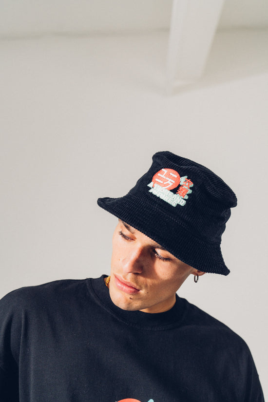 A Thousand Futures 'Lucky' Cord Bucket Hat - Black