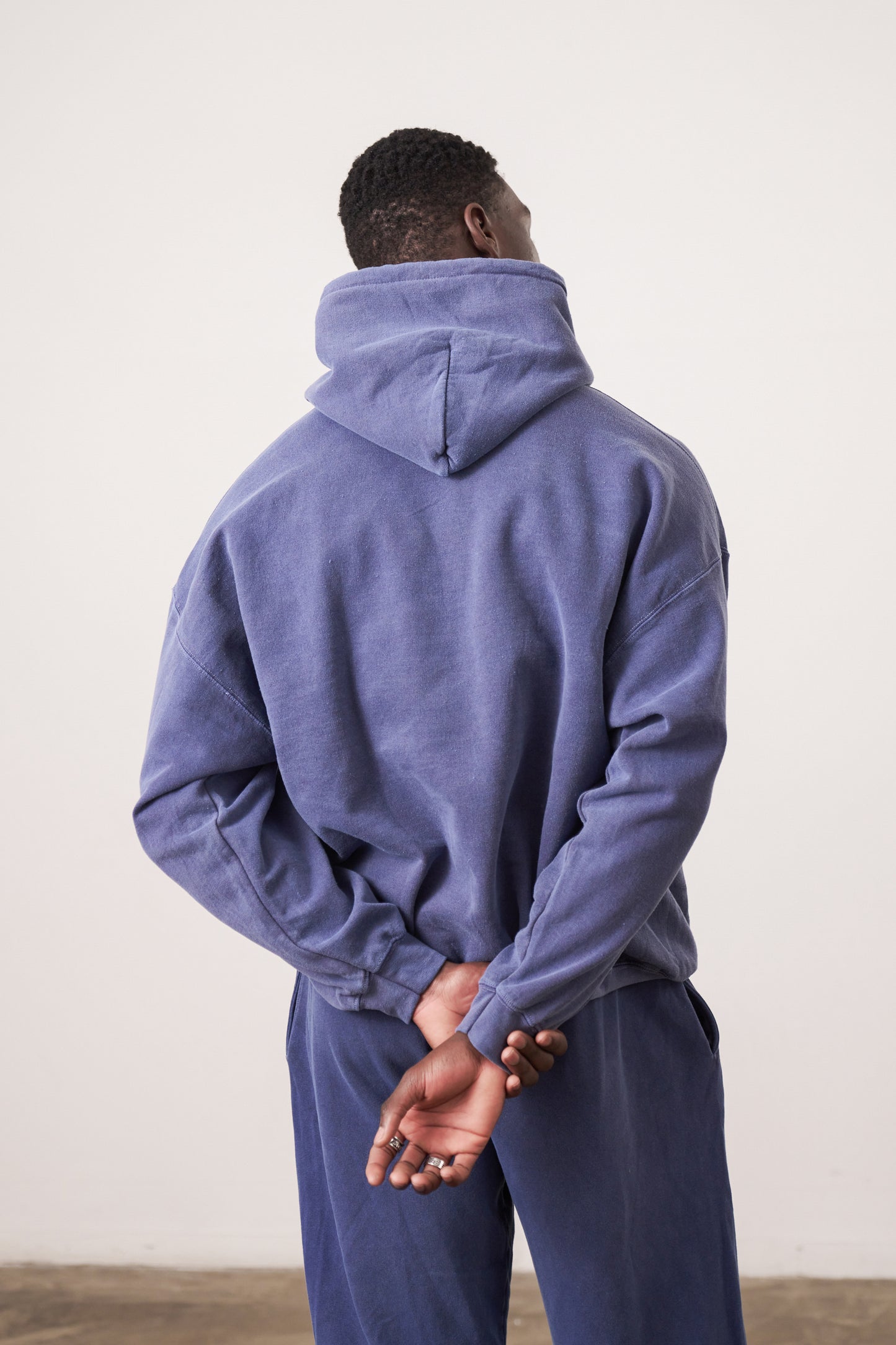 Essentials Vintage Washed Hoodie - Navy