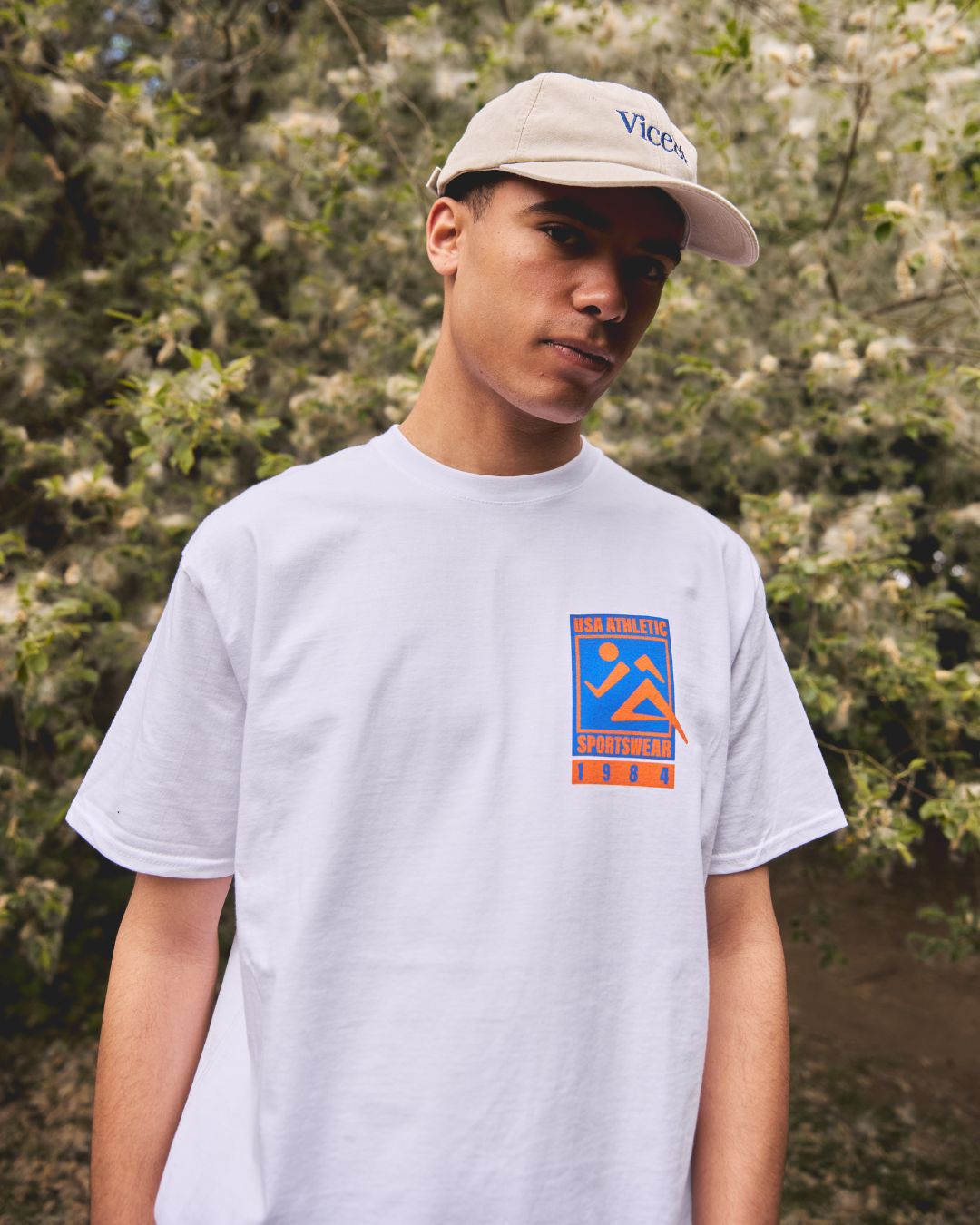 Vice 84 'Sports & Social Club' Tee - White