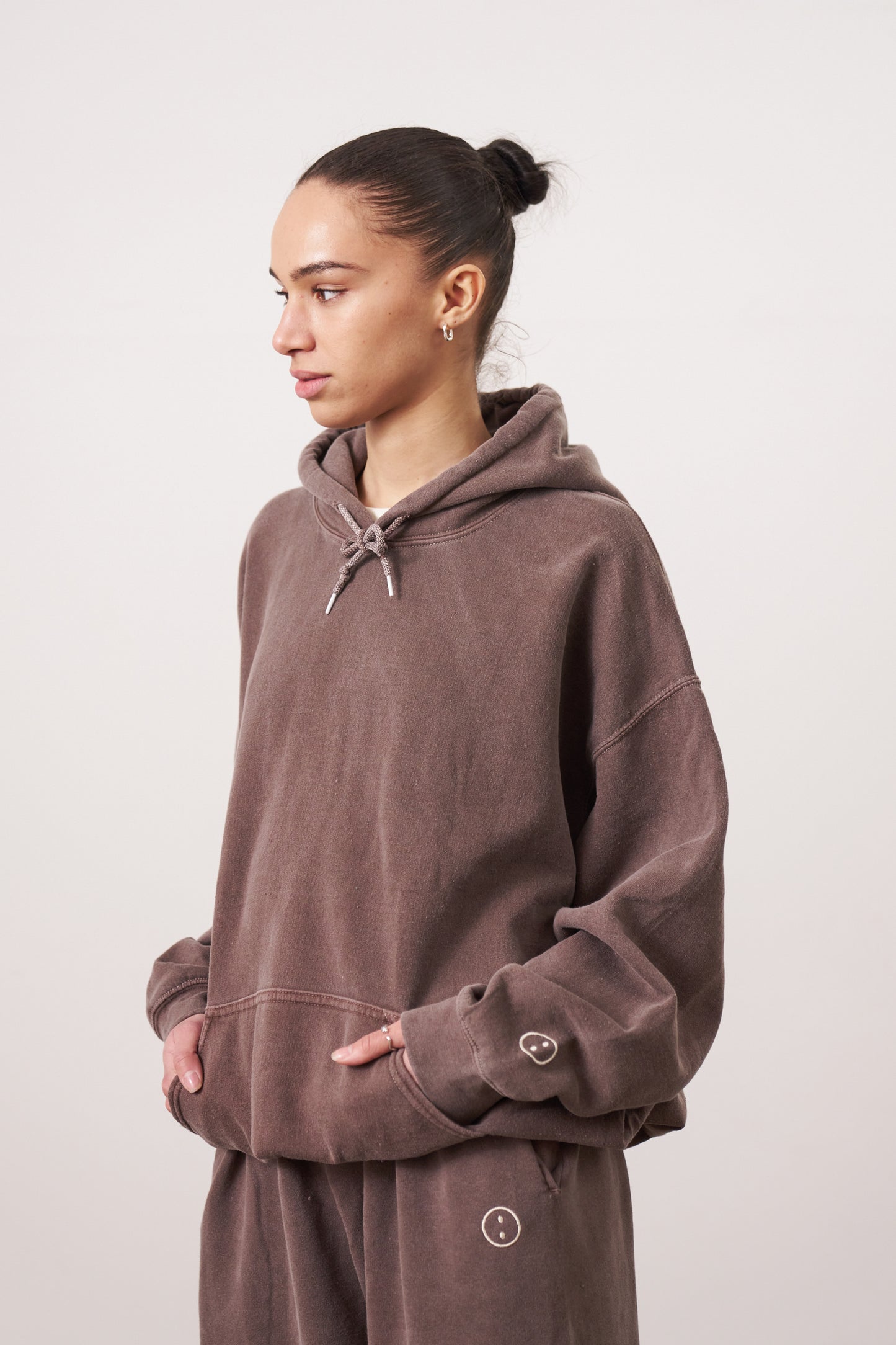 Essentials Vintage Washed Hoodie - Cocoa