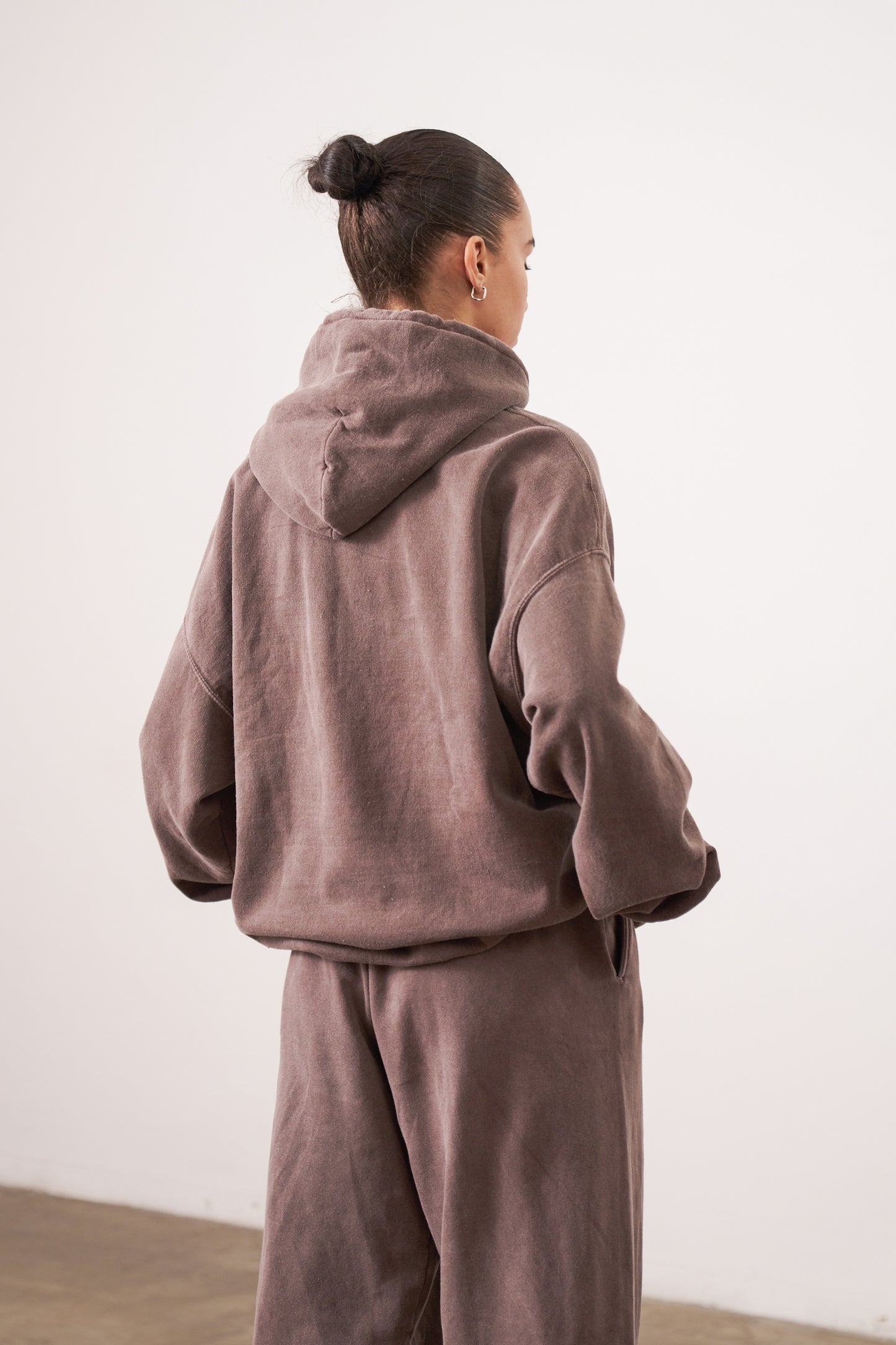 Essentials Vintage Washed Hoodie - Cocoa