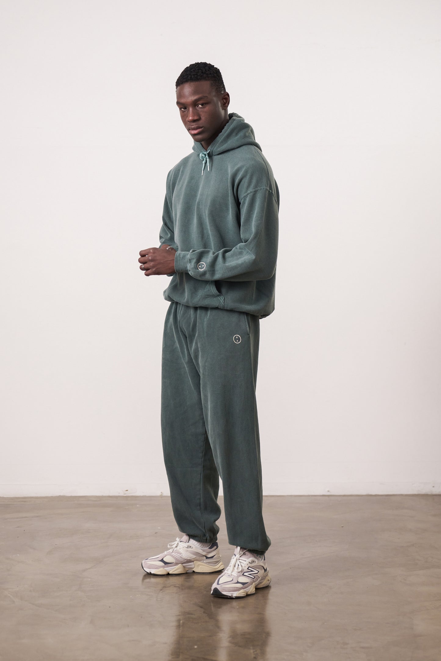 Essentials Vintage Washed Joggers - Forest