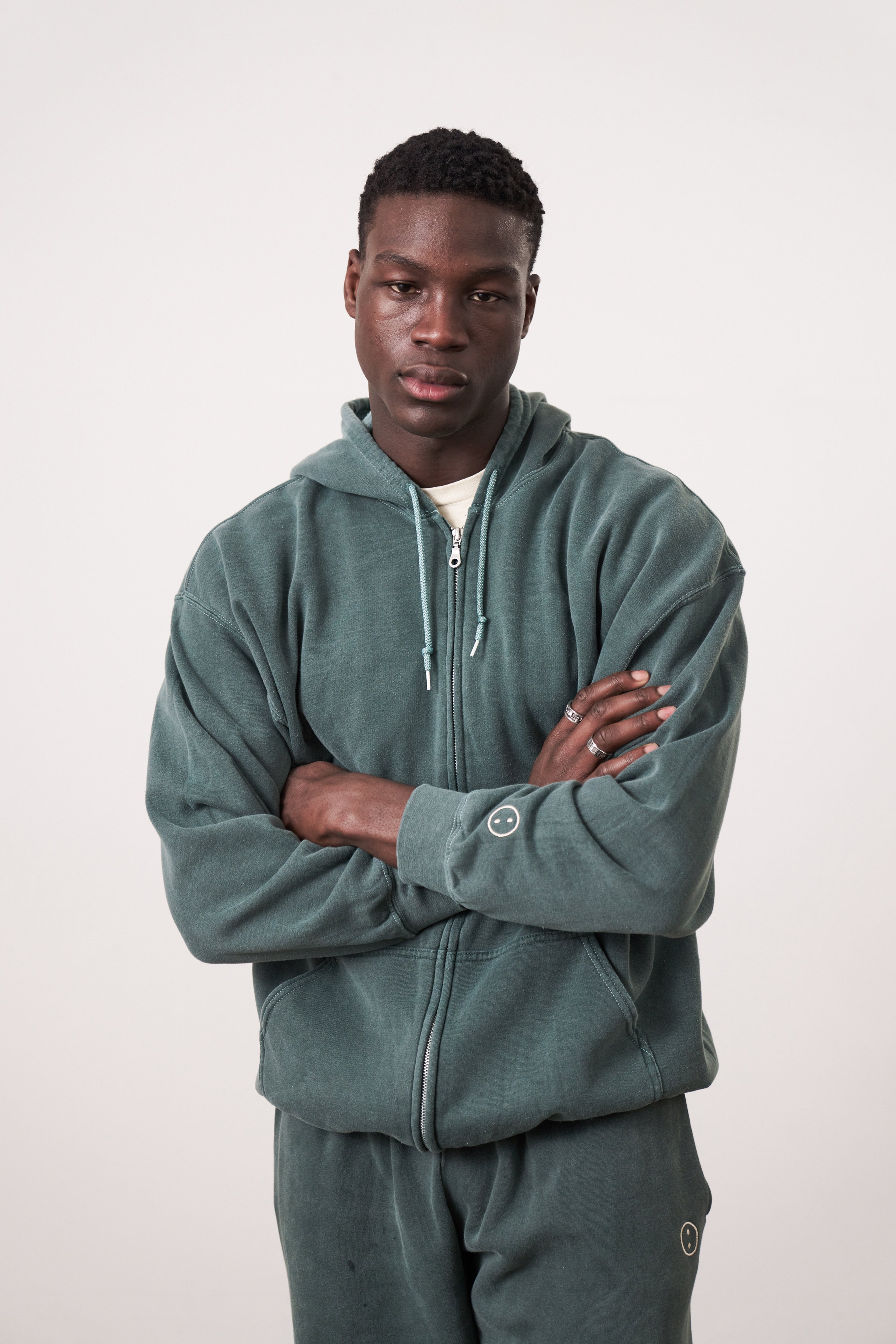 Essentials Vintage Washed Zip Up Hoodie - Forest – UN:IK Clothing