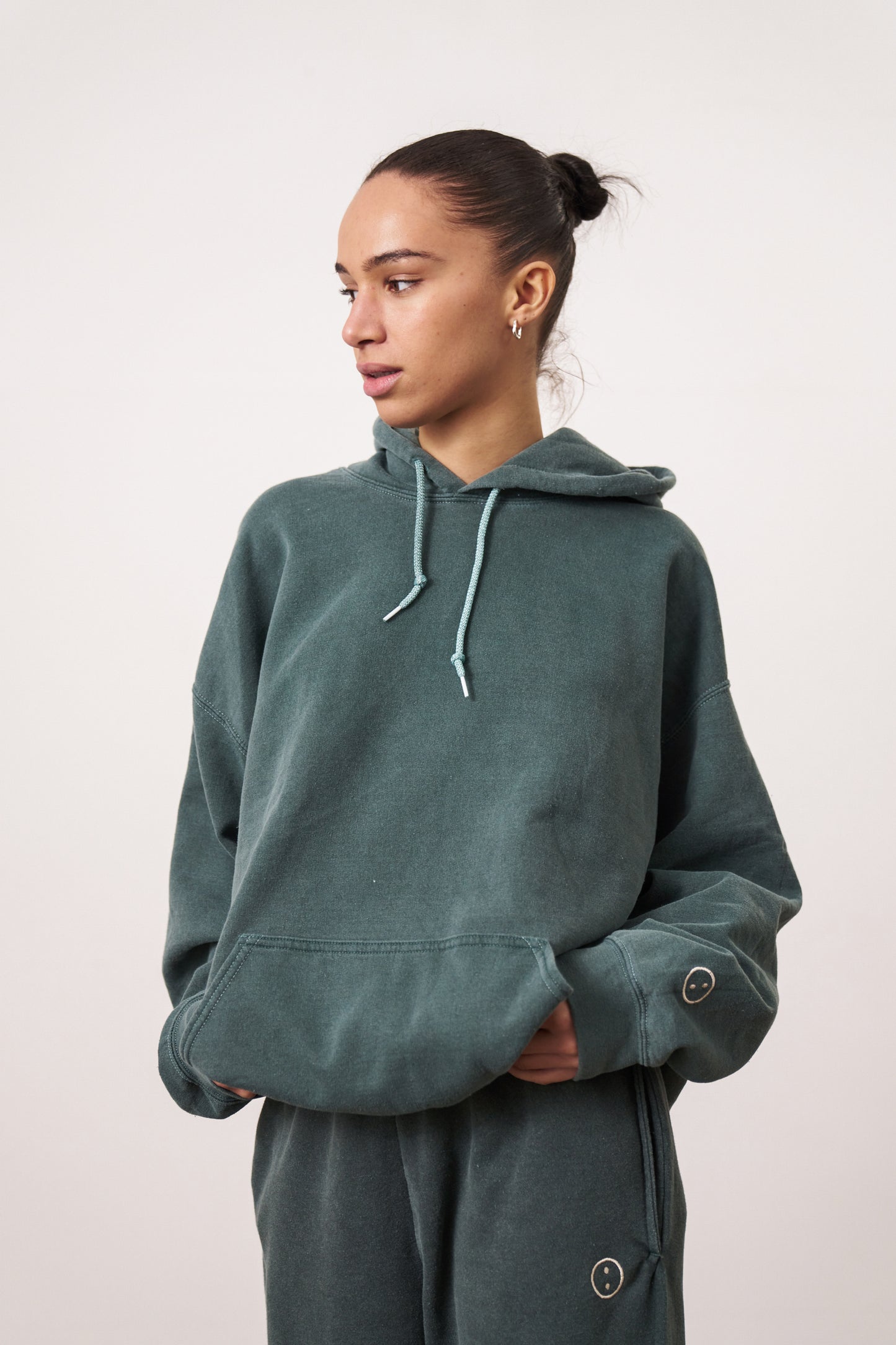 Essentials Vintage Washed Hoodie - Forest