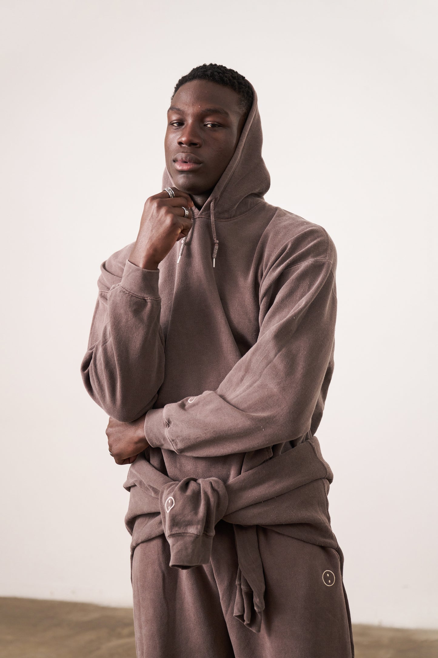 Essentials Vintage Washed Hoodie - Cocoa