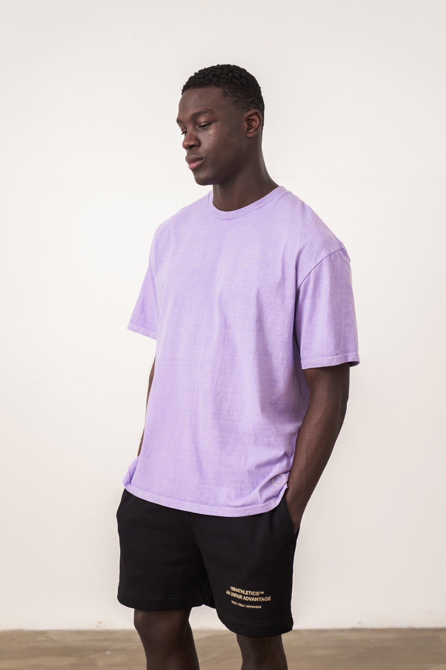Essentials Vintage Washed Tee - Lilac
