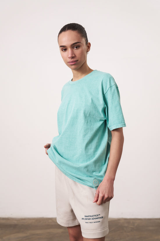 Load image into Gallery viewer, Essentials Vintage Washed Tee - Seafoam
