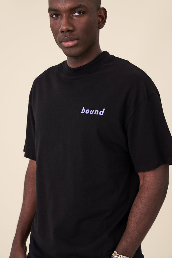 Load image into Gallery viewer, bound &amp;#39;Diamond&amp;#39; Tee - Black
