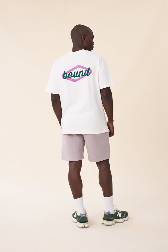 Load image into Gallery viewer, bound &amp;#39;Hatch&amp;#39; Tee - Ecru
