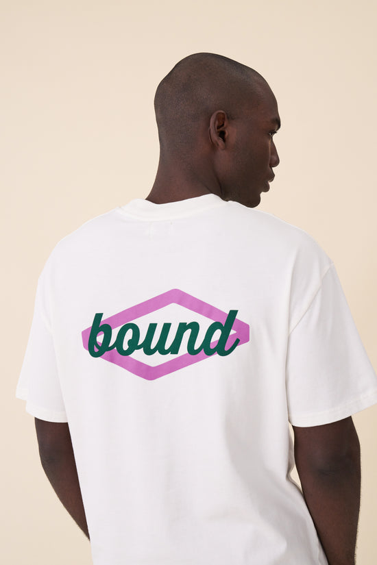 Load image into Gallery viewer, bound &amp;#39;Hatch&amp;#39; Tee - Ecru
