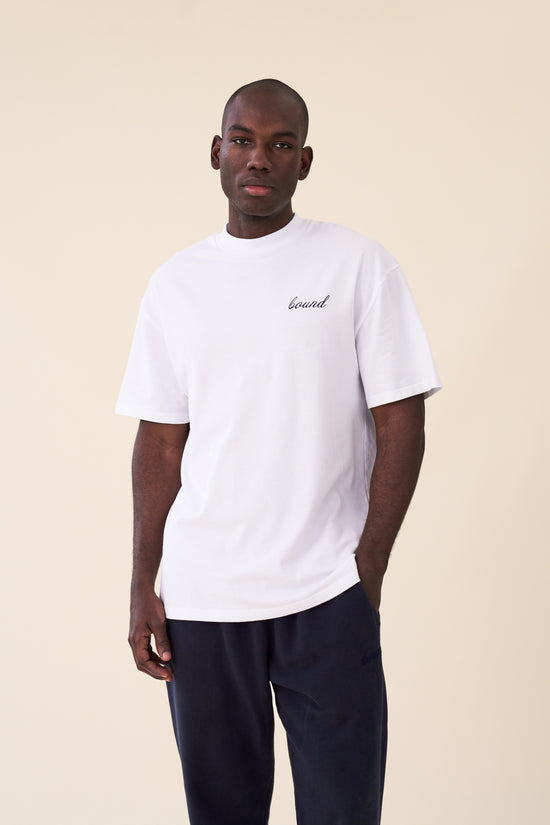 bound 'Porto Azulejos' Tee - White