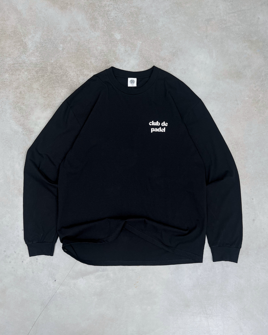 Club de Padel 'Original Padel Material' Longsleeve Tee - Black