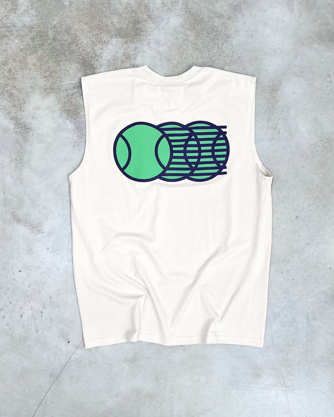 Club de Padel 'Heritage' Active Tank - Ecru