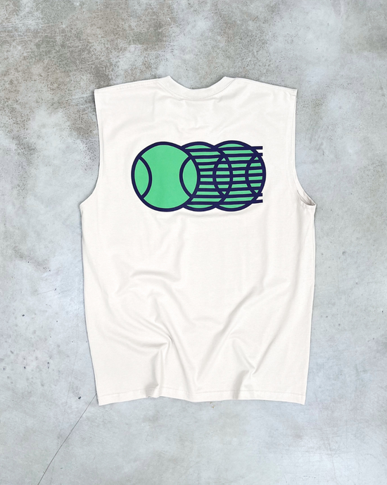 Club de Padel 'Heritage' Active Tank - Ecru