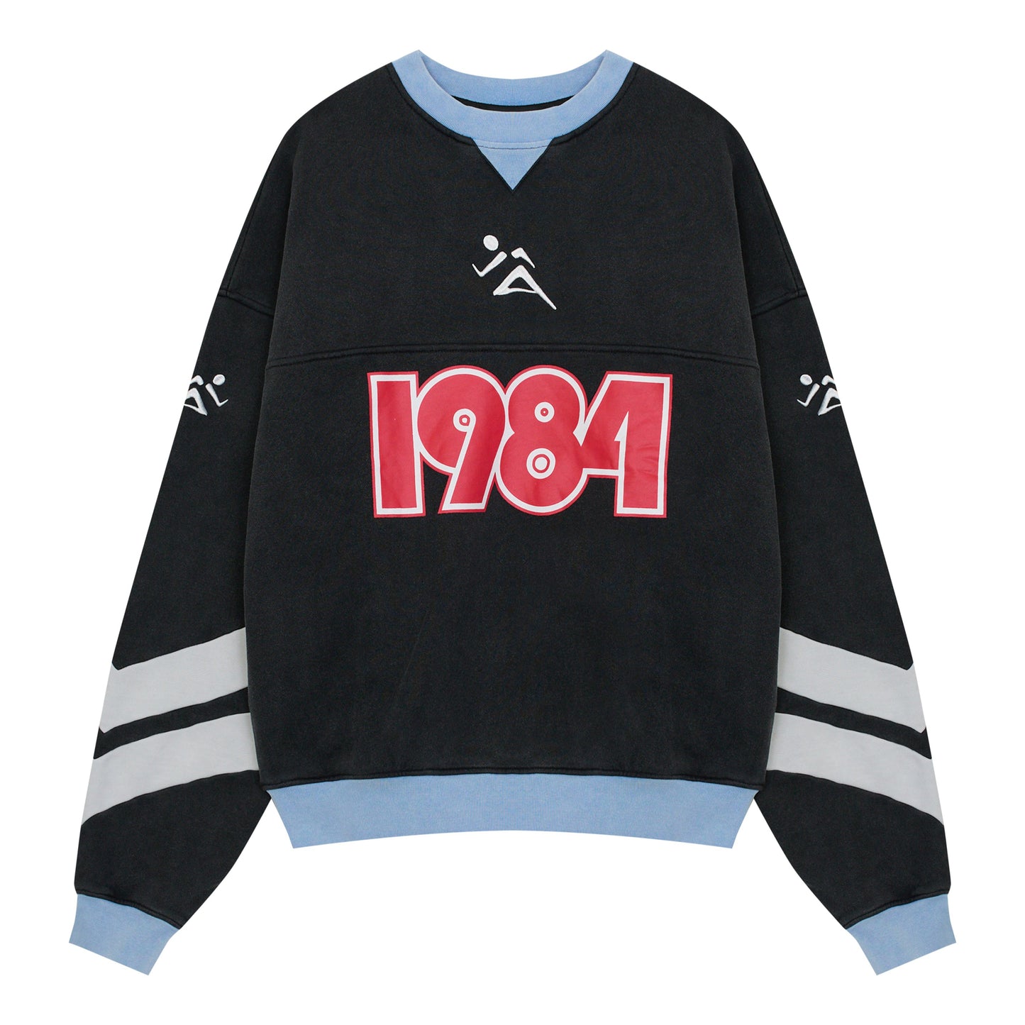 Vice 84 'Pre-Match' Heavyweight Washed Sweater - Black