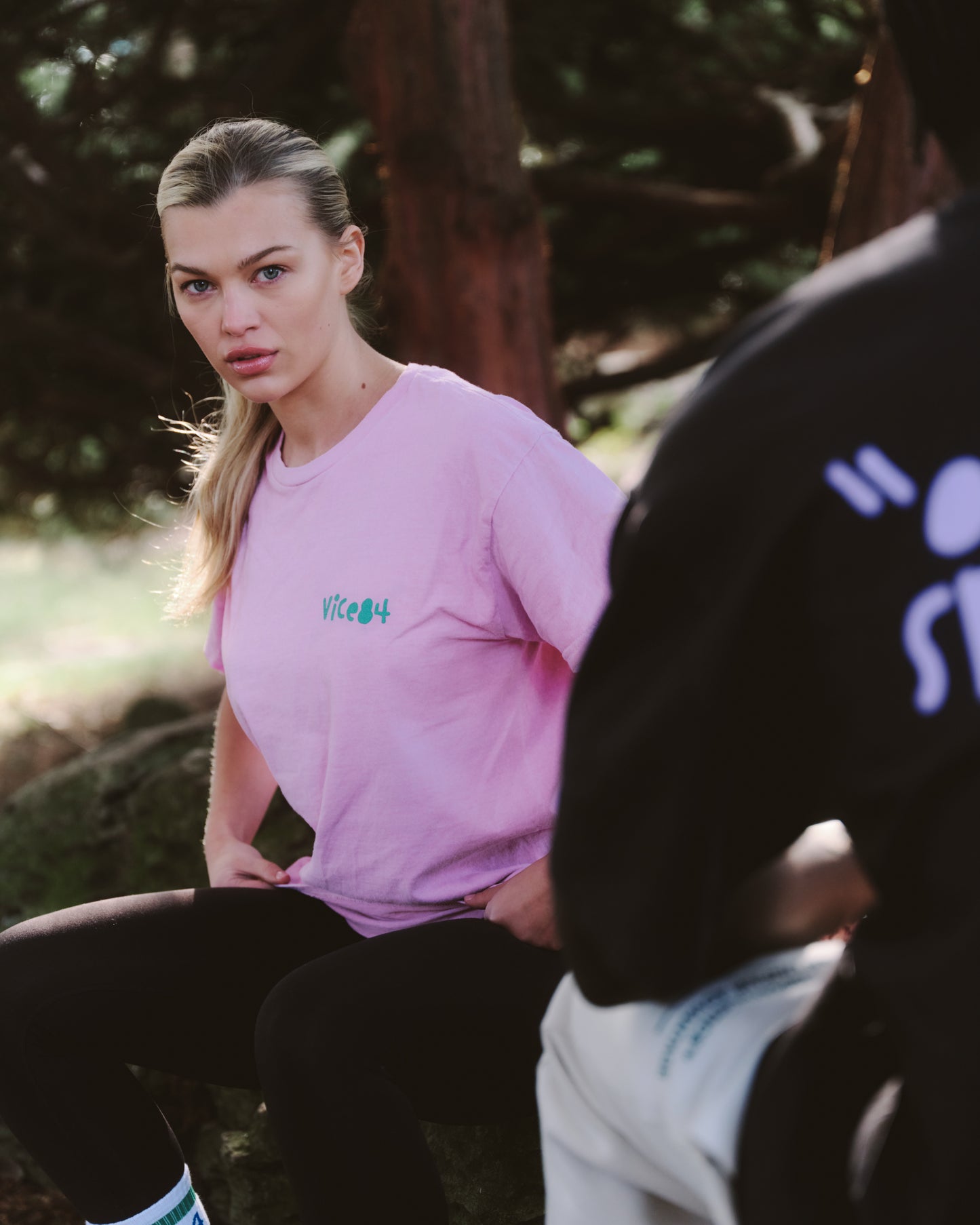 Vice 84 'Original Sporting Goods' Vintage Washed Tee - Pink