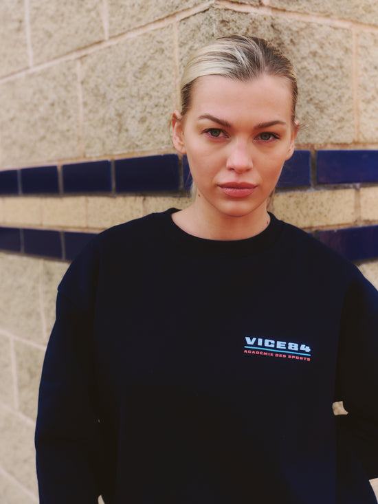 Vice 84 'Académie des Sports Logo' Heavyweight Sweater - Navy