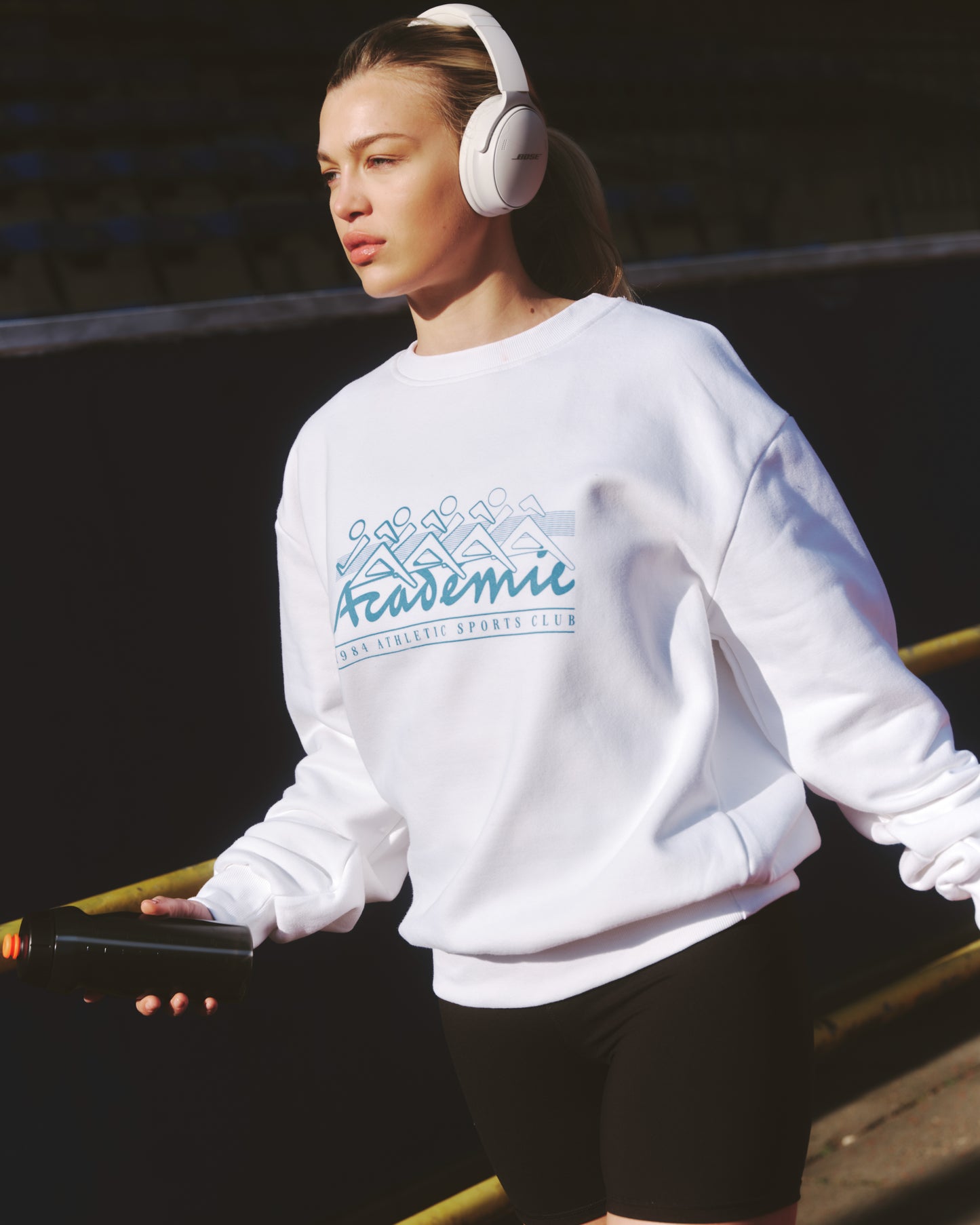 Vice 84 'Athletic Sports Club' Heavyweight Sweater - White