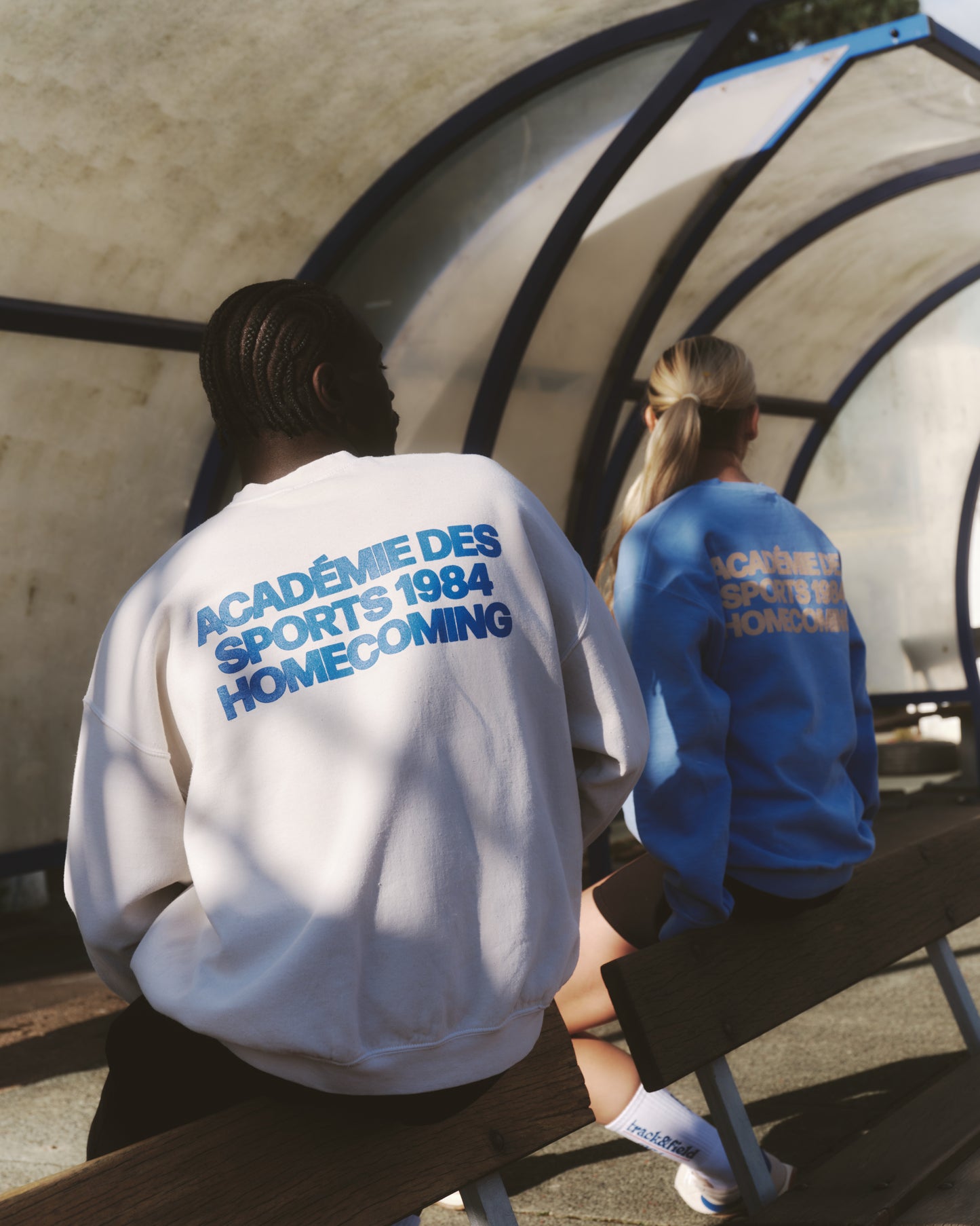 Vice 84 'Homecoming' Vintage Washed Sweater - Cornflower Blue