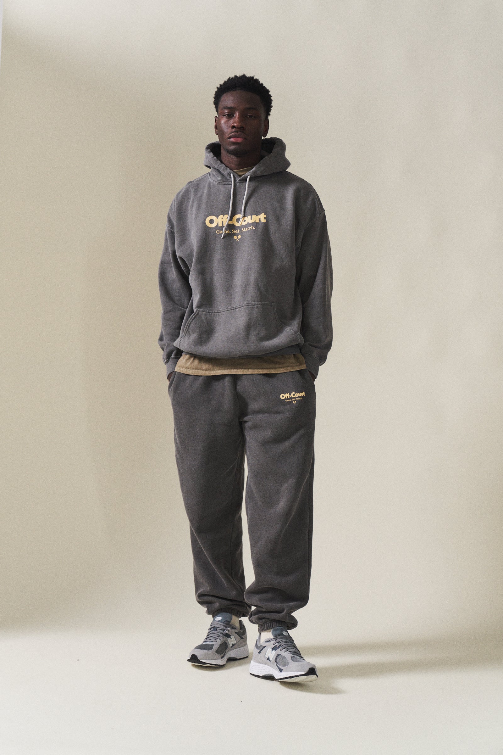 Vice 84 'Off-Court GSM' Hoodie & Jogger Set - Vintage Washed